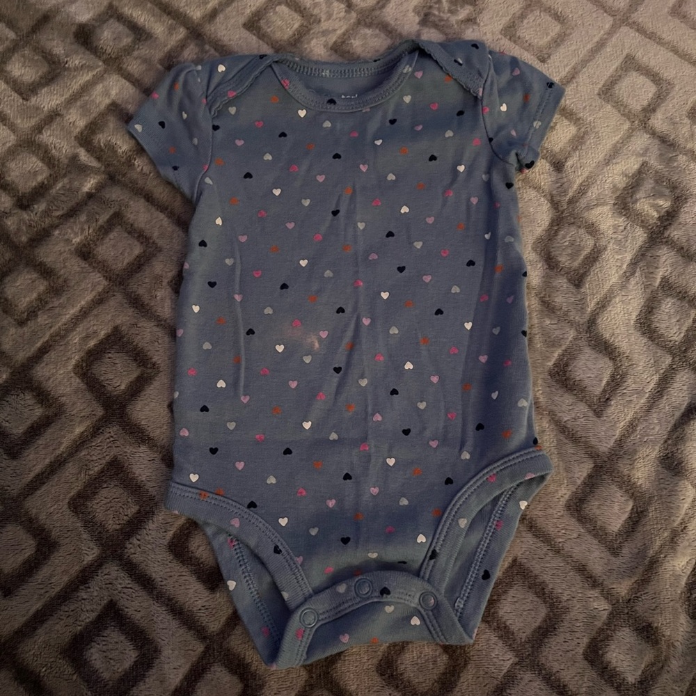 Carter’s 3M Blue Hearts Onesie